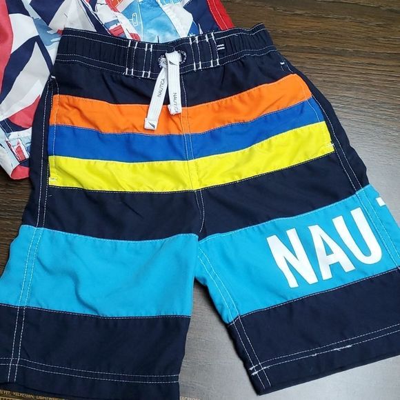 Nautica swim bathing suit trunks boys large - size 7 - Picture 1 of 3